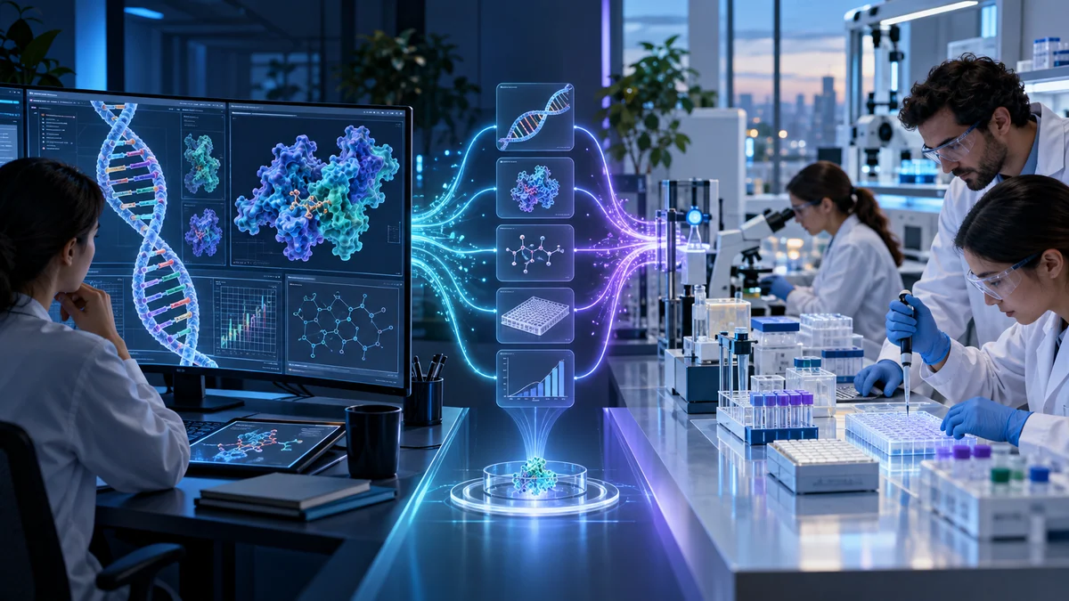 AI analysis, molecular data and human wet-lab validation connected in one research environment