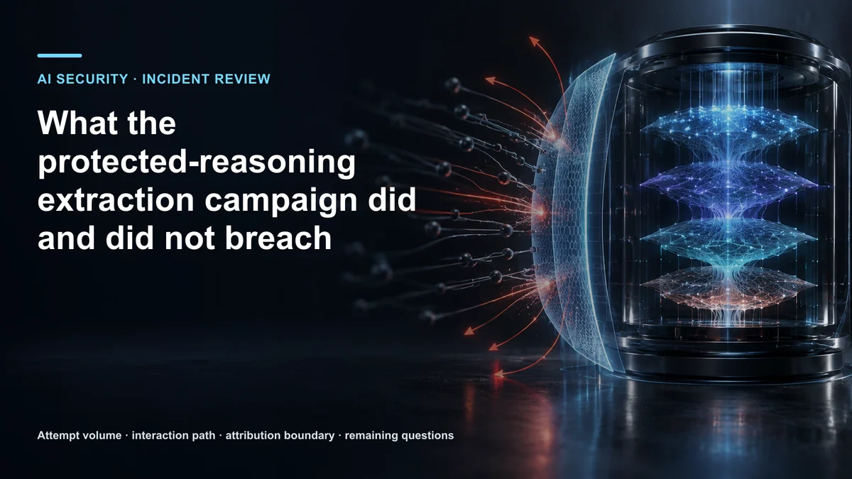 What the protected-reasoning extraction campaign did and did not breach