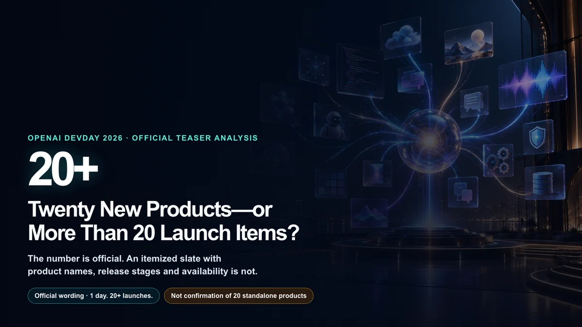 OpenAI DevDay 20-plus launches official teaser analysis