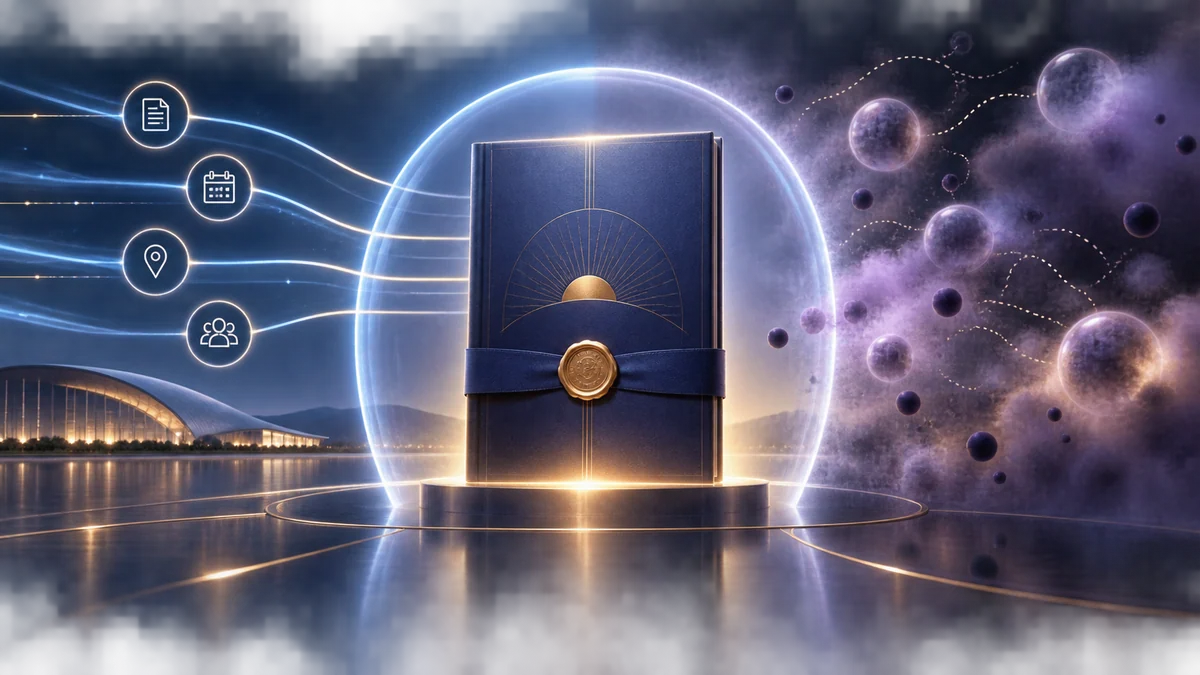 A sealed official program separated from diffuse unverified rumor signals