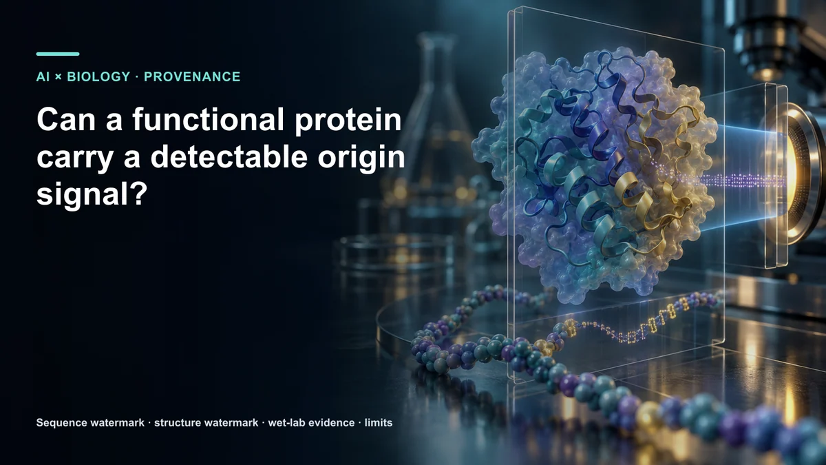 Can a functional protein carry a detectable origin signal?