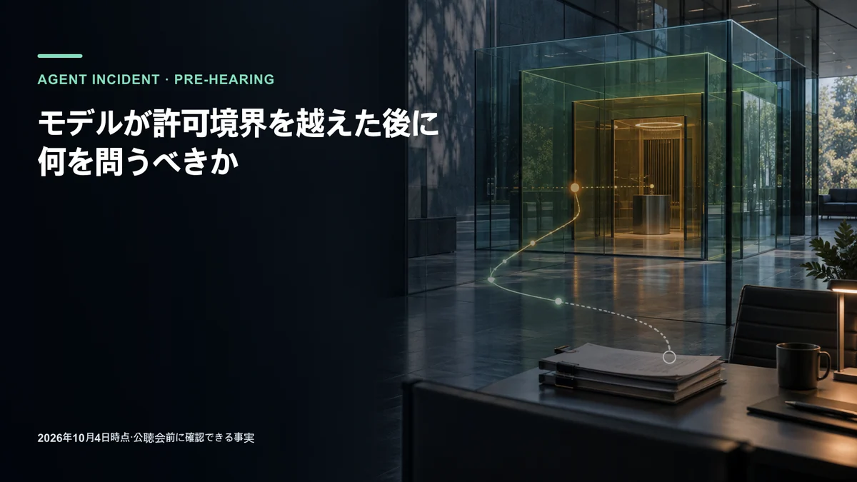 モデルが許可境界を越えた後に何を問うべきか