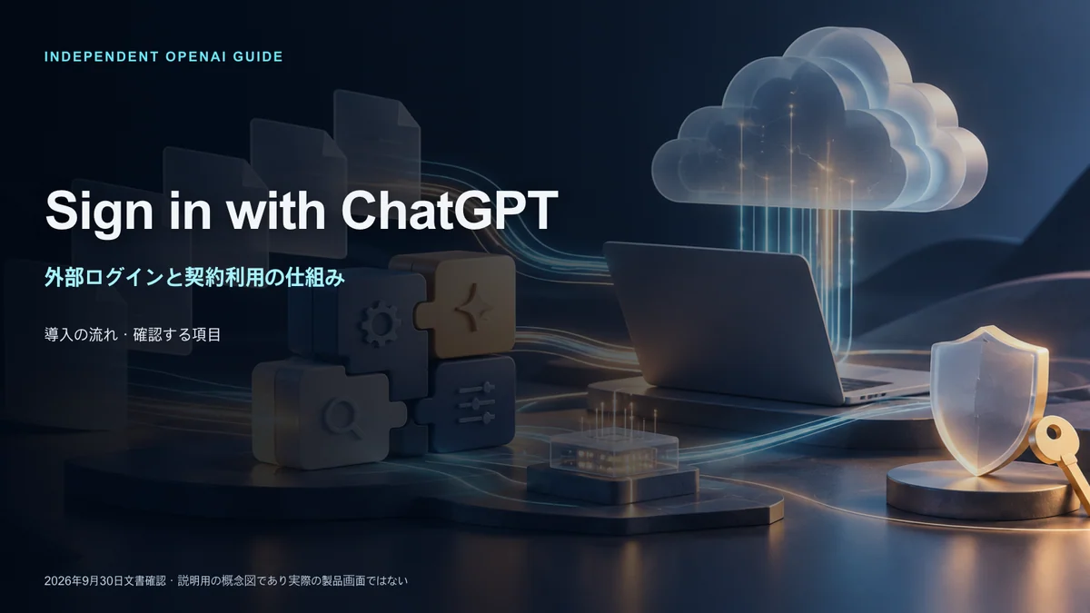 Sign in with ChatGPTのアカウントと契約利用のガイド