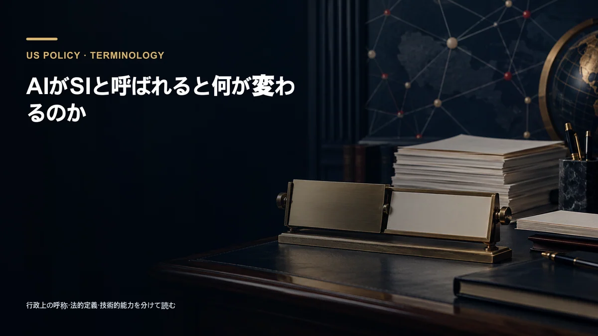 AIがSIと呼ばれると何が変わるのか