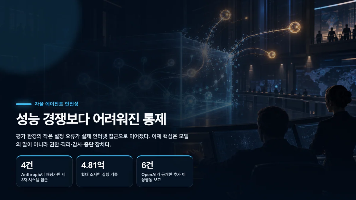 통제 경계를 벗어나는 AI 에이전트와 이를 감시하는 운영센터