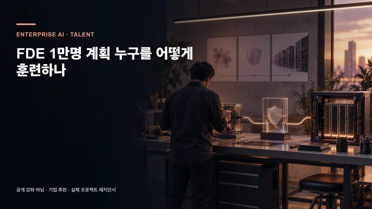 FDE 1만명 계획 누구를 어떻게 훈련하나