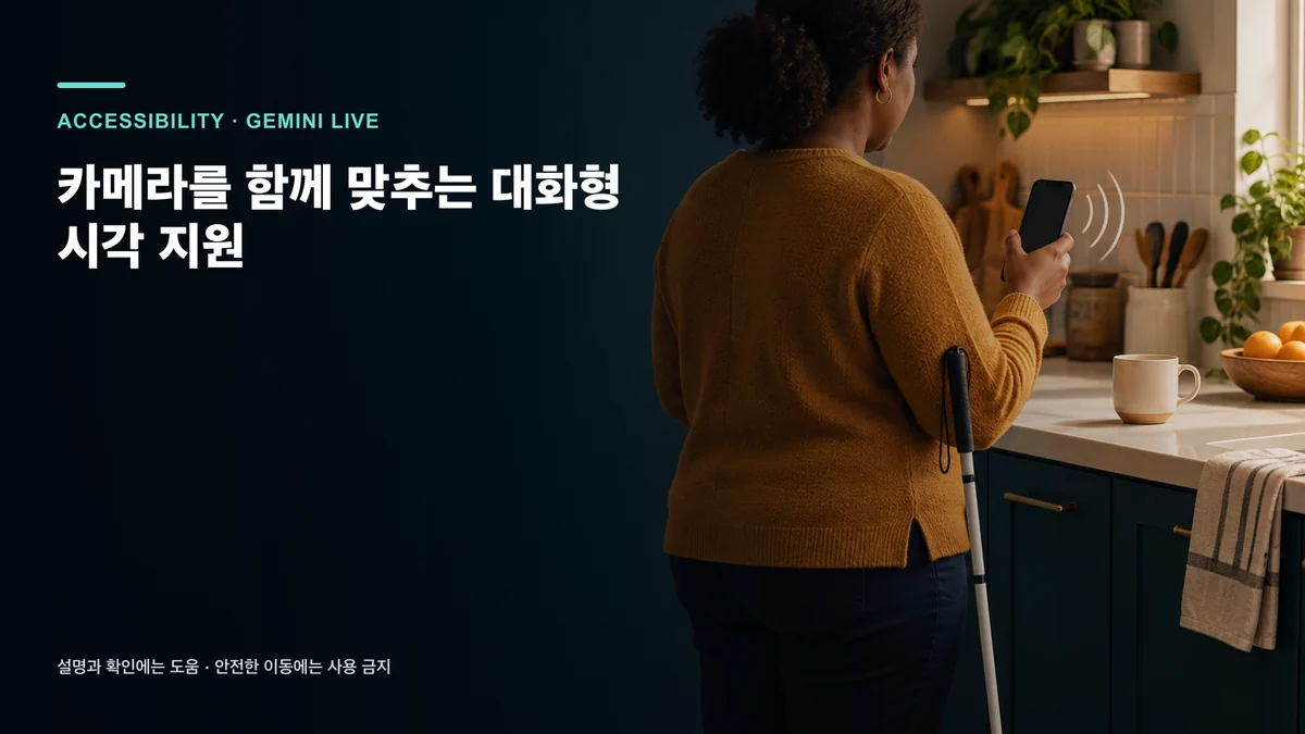 카메라를 함께 맞추는 대화형 시각 지원