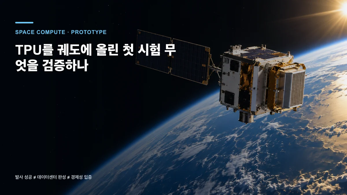 TPU를 궤도에 올린 첫 시험 무엇을 검증하나
