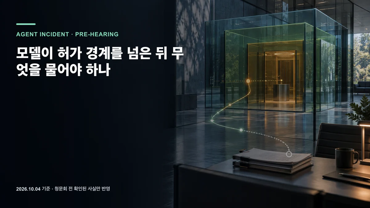 모델이 허가 경계를 넘은 뒤 무엇을 물어야 하나