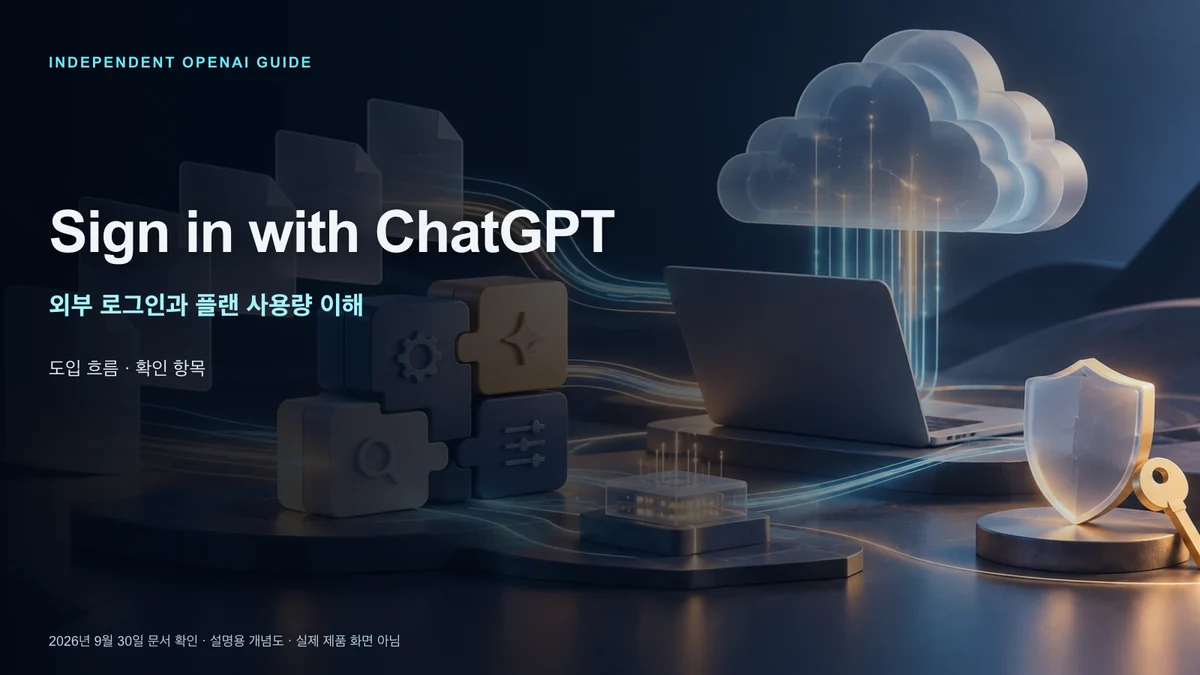 Sign in with ChatGPT 계정과 플랜 연결 가이드